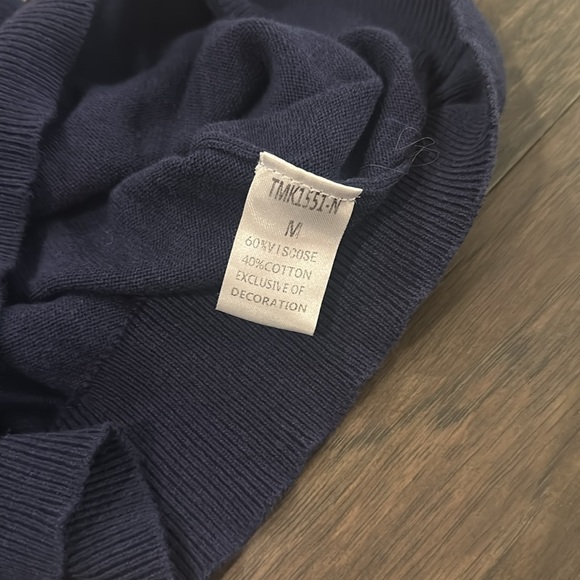 THML Navy Sweater with Red and White Accents - Picture 9 of 9